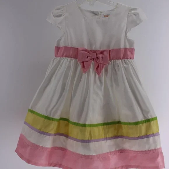 Gymboree White Pastel Stripe Spring Jubilee Dress - Picture 4 of 11